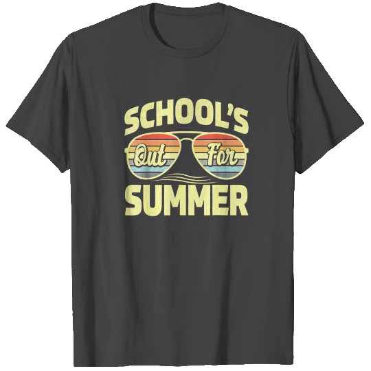 Retro Last Day Of School Schools Out For Summer T Shirts