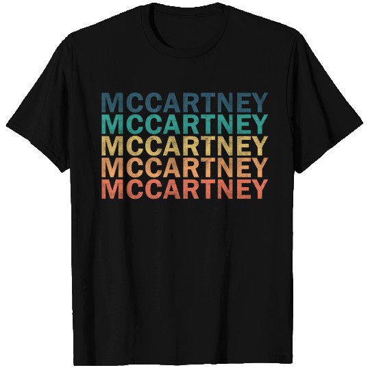 Mccartney Name T Shirts - Mccartney Vintage Retro N