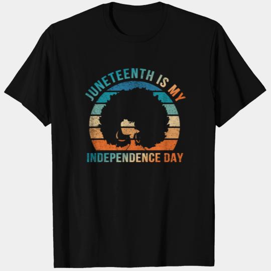 Juneteenth My Independence Day Women Retro Apparel T Shirts