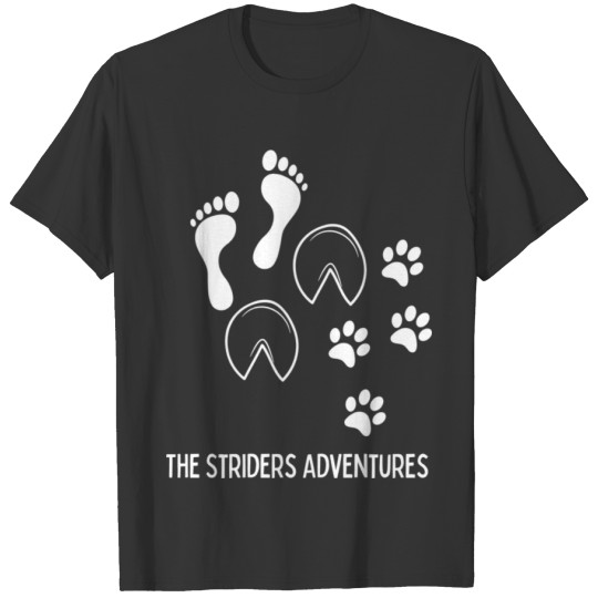 The Striders Adventures sticker T-shirt