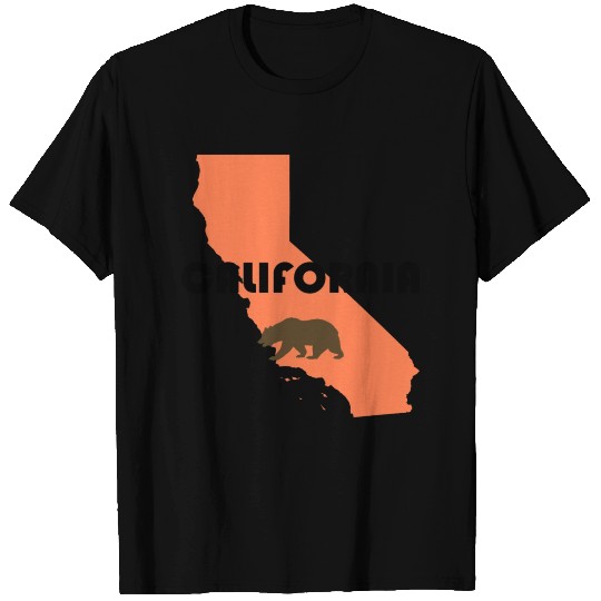 California (Bear and State) T Shirts