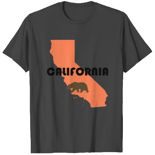 California (Bear and State) T Shirts