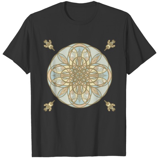 Mandala Art, The 4 elements of nature T-shirt