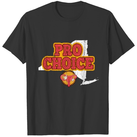 Map US State New York Abortion Pro Choice T-shirt