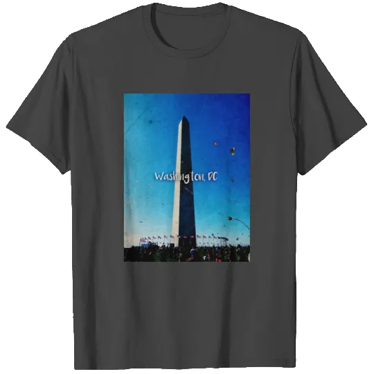 Washington DC monument District of Columbia blue T Shirts