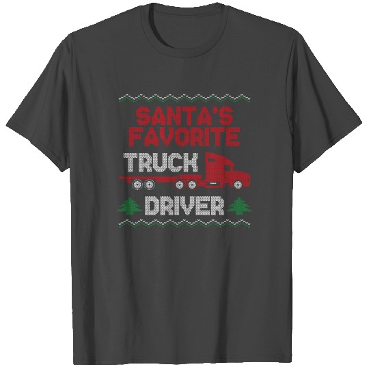 Trucker Truck Driver Christmas T Shirts