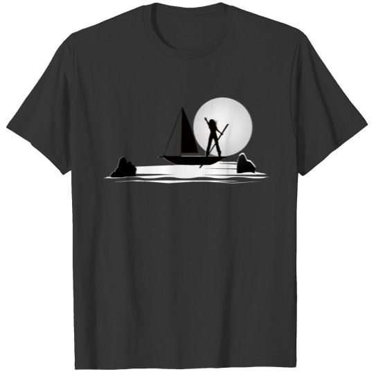 Powerful Woman Silhouette Sail On Empowerment T-shirt