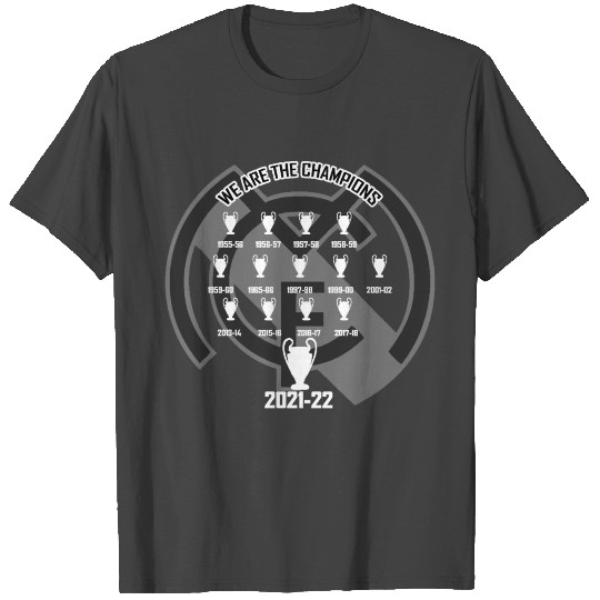 We Are The Champions FCM Real Madrid T Shirts