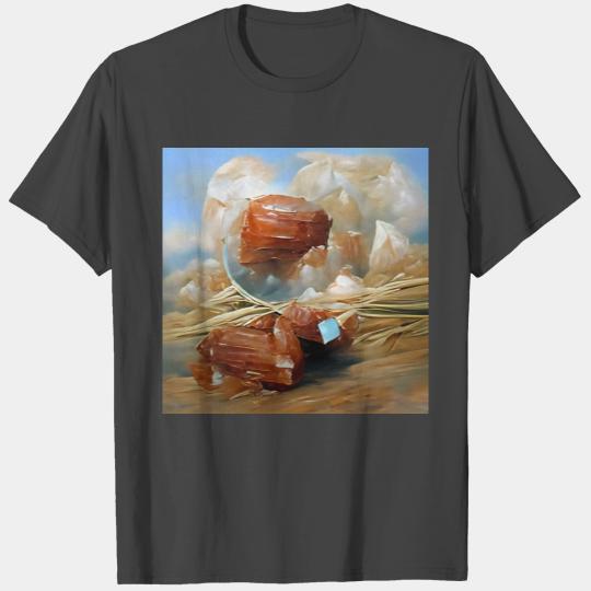Aragonite crystal gemstone T Shirts
