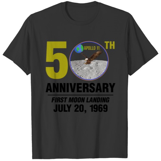NASA 50th Anniversary 1969 Apollo 11 Moon Landing T-shirt