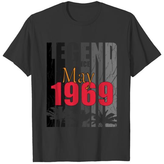 May 1969 Vintage Birthday gift T-shirt