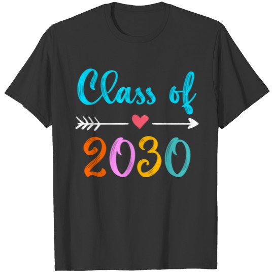 Class Of 2030 Pre-school Kindergarten Graduation T-shirt
