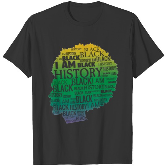 Girl Word Cloud Proud Black History Juneteenth T Shirts