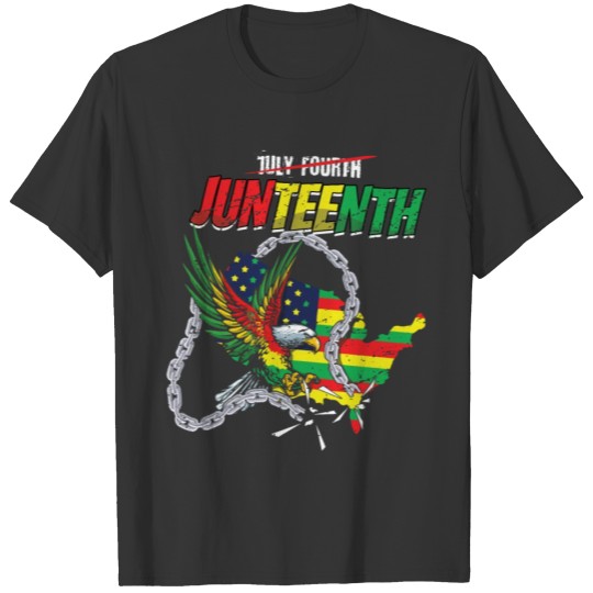 Independence Eagle Proud Black History Juneteenth T Shirts
