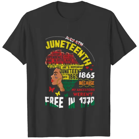 1865 19th June 19 Proud Black History Juneteenth T Shirts