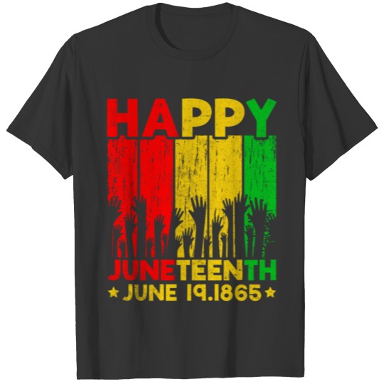 Happy Juneteenth Day Freedom Patriotic Novelty T Shirts