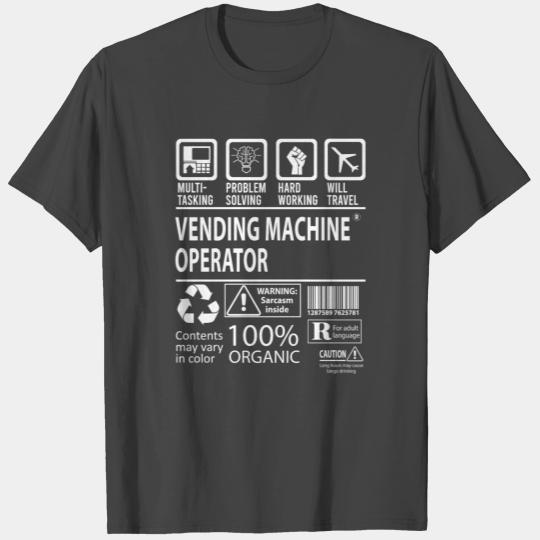 Vending Machine Operator T Shirts - Multitasking Jo