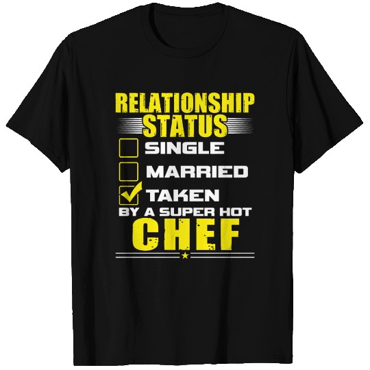 Funny His and Her Gift Idea Chef Relationship T Shirts