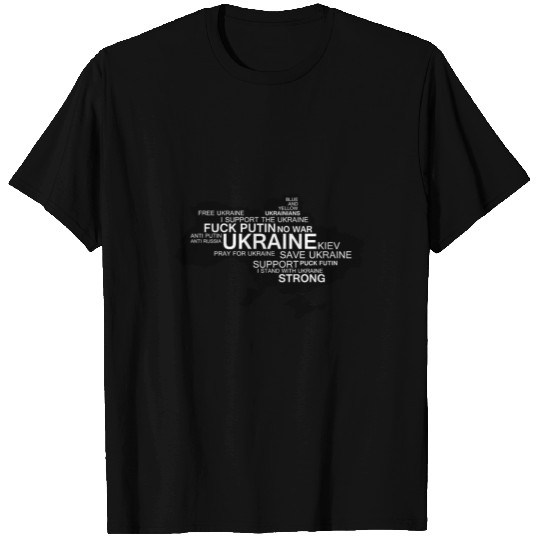 I Stand with Ukraine | Support Ukraine Typography T Shirts