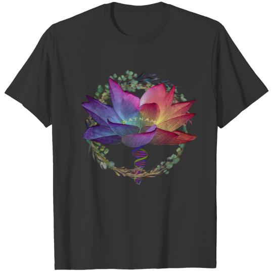 Colorful Lotus with Satnam T Shirts