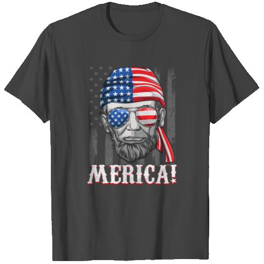 Abraham Lincoln American President Merica T Shirts