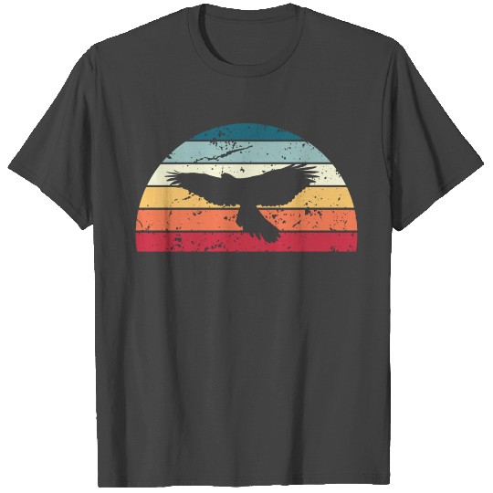 Retro Falconry Sunset Vintage bird Sunrise T Shirts