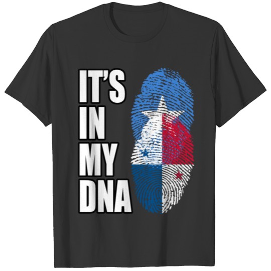 Somali And Panamanian Vintage Heritage DNA Flag T-shirt