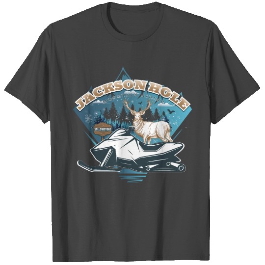 The Jackson Hole Exclusive Wyoming Snow Lovers T Shirts