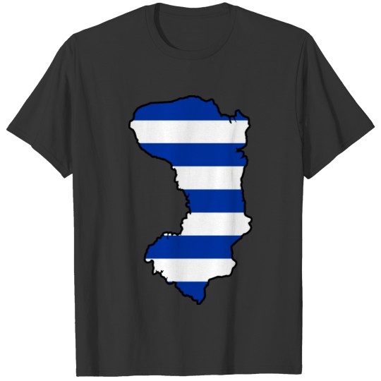 Chios Greek Island Greece Map Χίος, Ελλάδα Flag T-shirt