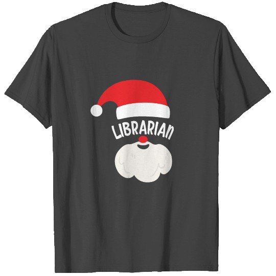 Librarian Christmas Santa Library T Shirts