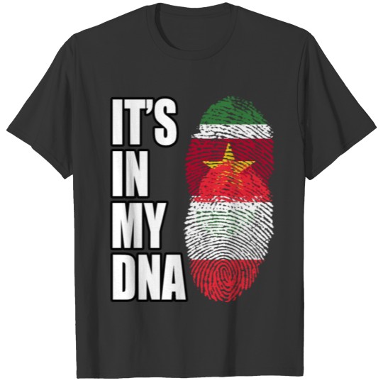Surinamese And Austrian Vintage Heritage DNA Flag T-shirt