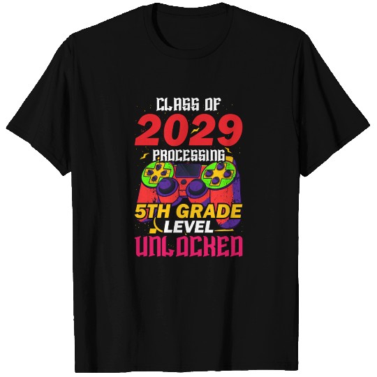 Class Of 2029 Processing 5th Grade Level Unlocked T Shirts