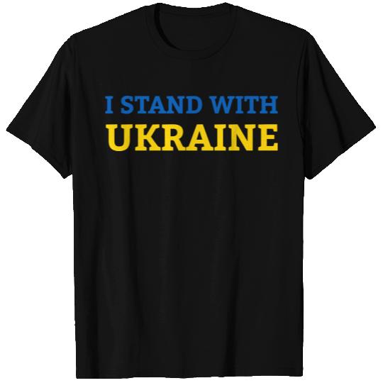 "I stand with Ukraine" Support & Solidarity T Shirts