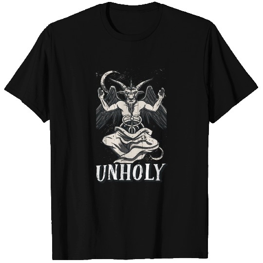 Baphomet Devil Tarot Card Occult Unholy Gothic T Shirts