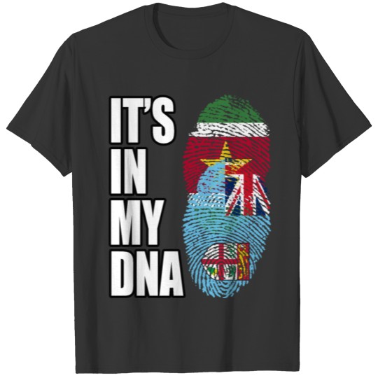 Surinamese And Fijian Vintage Heritage DNA Flag T-shirt