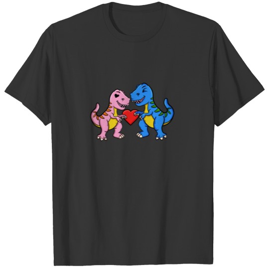 Dinosaur Couple T Shirts
