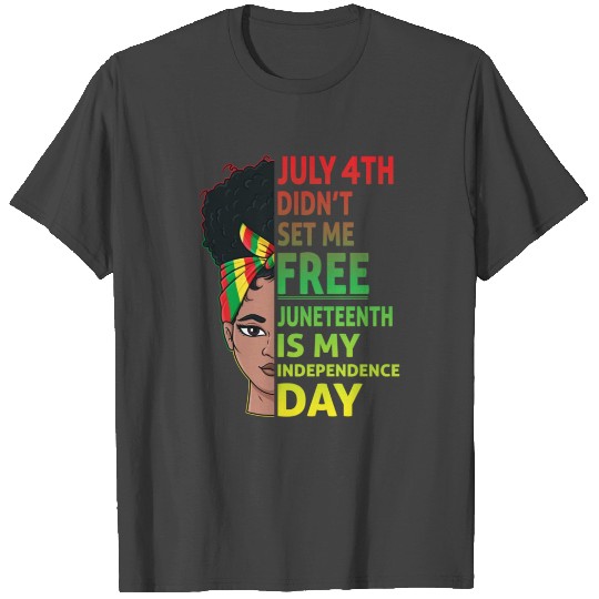 Juneteenth Black Queen Independence 1865 T Shirts