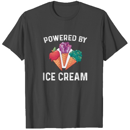 Powered By Ice Cream T Shirts