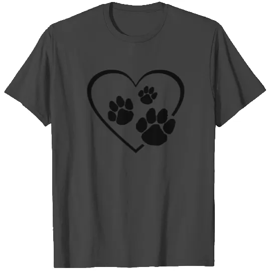 Paw Print Animal Lover Dog Cat Owner Ladies Puppy T Shirts