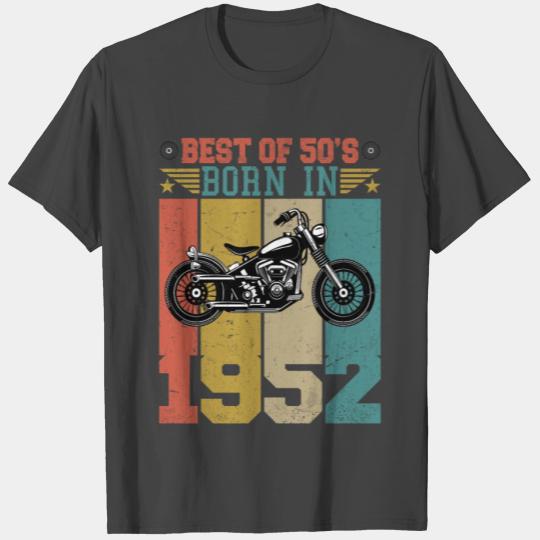 Best of the 50's Born in 1952 Vintage Motorcycle T Shirts