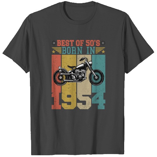 Best of the 50's Born in 1954 Vintage Motorcycle T Shirts