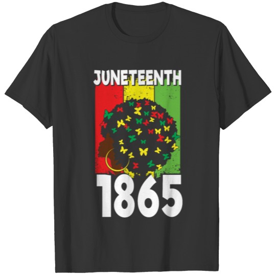 Vintage 1865 Black History Juneteenth Flag T Shirts