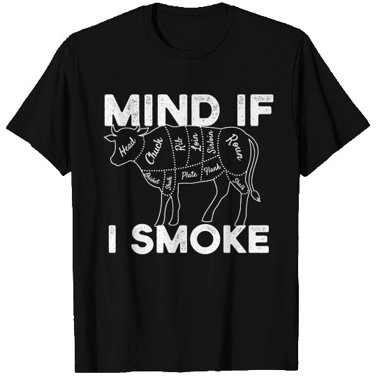 Mind If I Smoke Cow Part Designs T Shirts