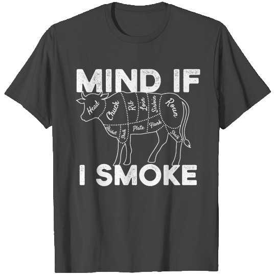 Mind If I Smoke Cow Part Designs T Shirts