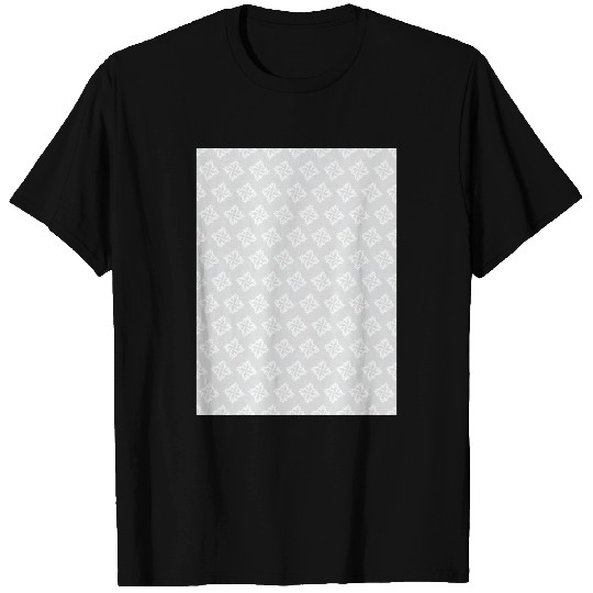 White & Light Grey Simple Pattern T Shirts