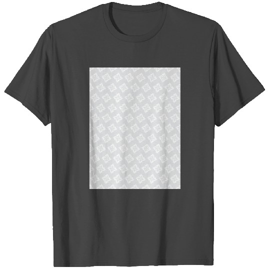 White & Light Grey Simple Pattern T Shirts