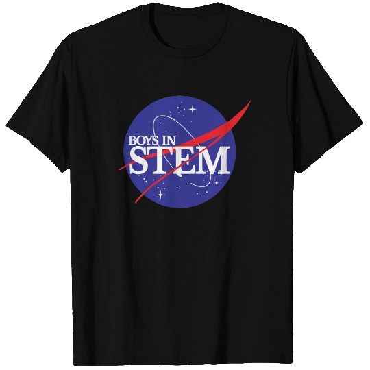 Boys in Stem NASA T Shirts Astronaut Scientist