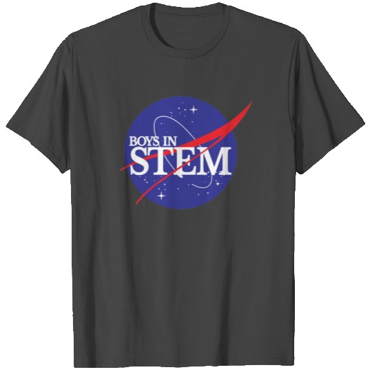 Boys in Stem NASA T Shirts Astronaut Scientist
