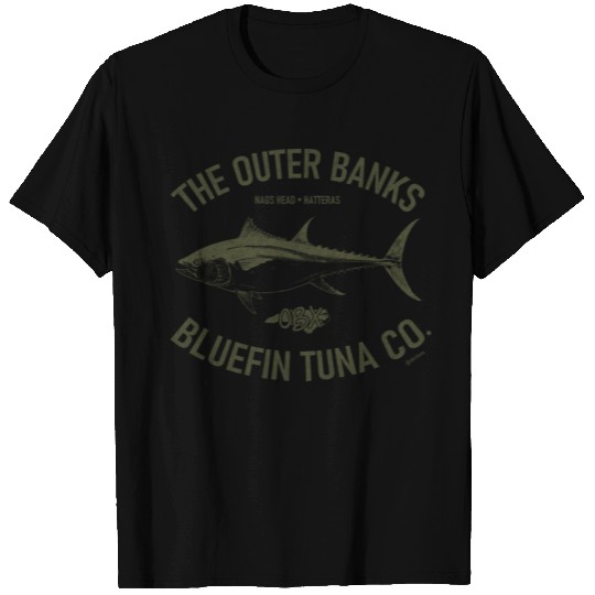 OBX Bluefin Tuna Co. OBX Vintage Olive T Shirts