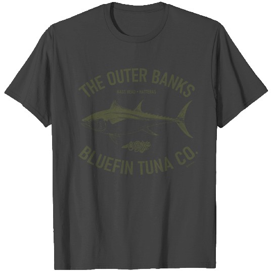 OBX Bluefin Tuna Co. OBX Vintage Olive T Shirts